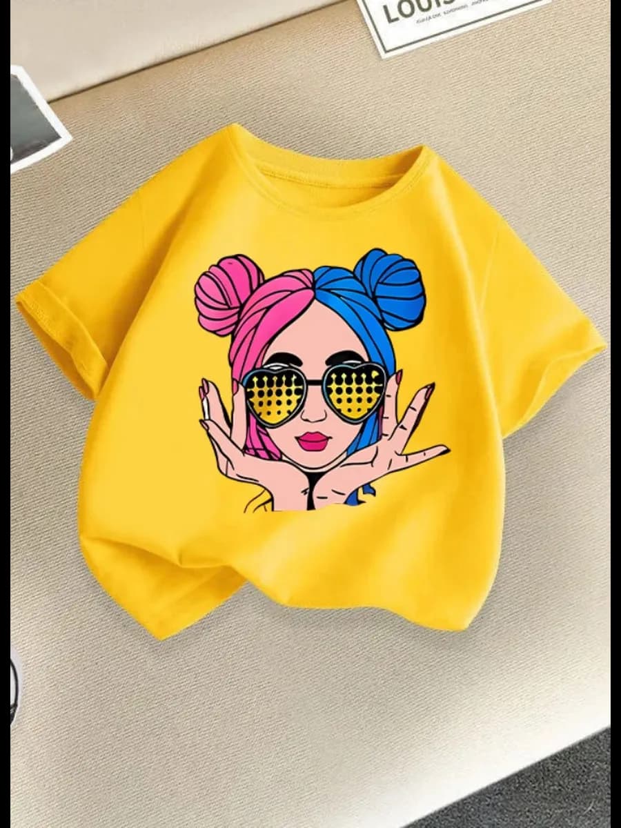 Футболка для девочки с принтом