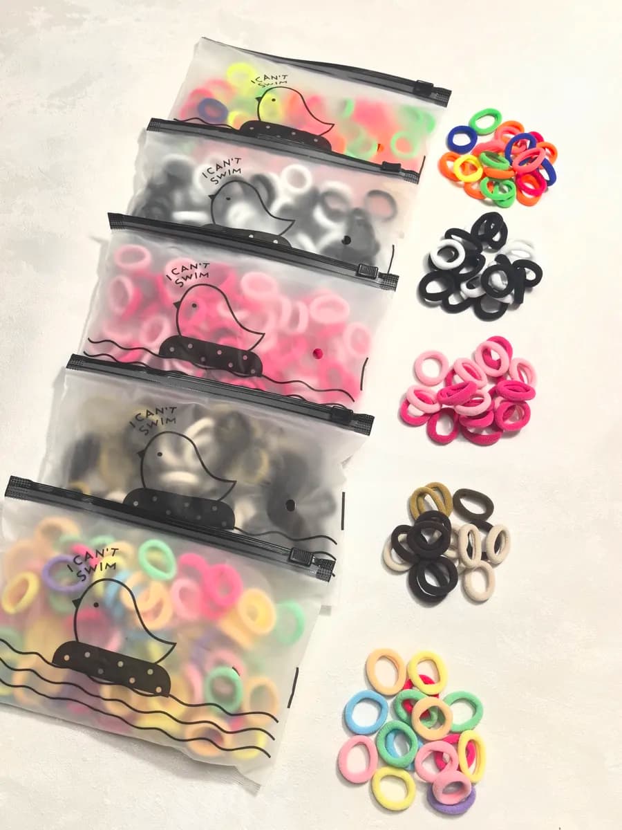 Набор резинок для волос детей и питомцев 500шт диаметр 2см