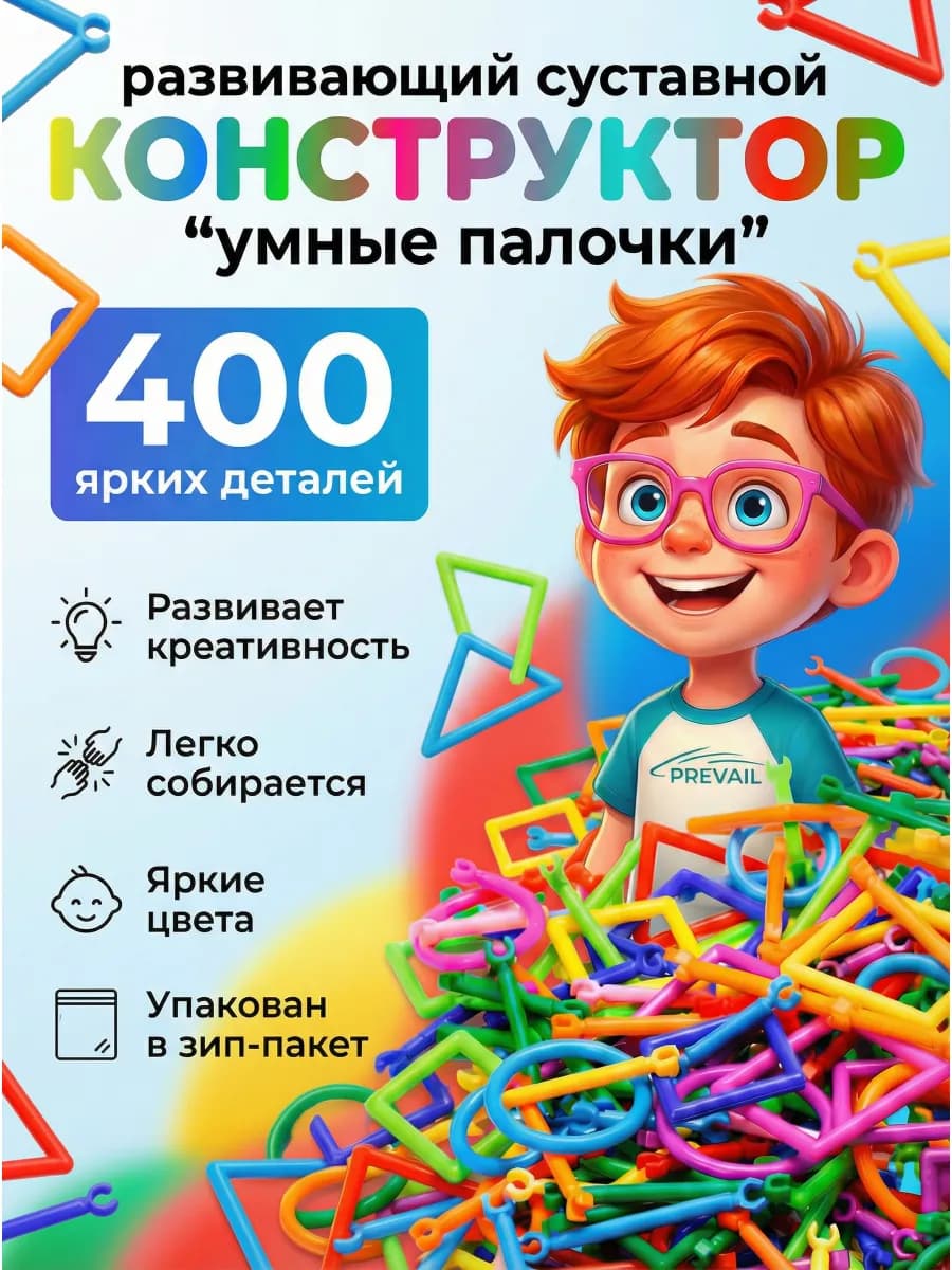 Конструктор палочки суставной развивающий