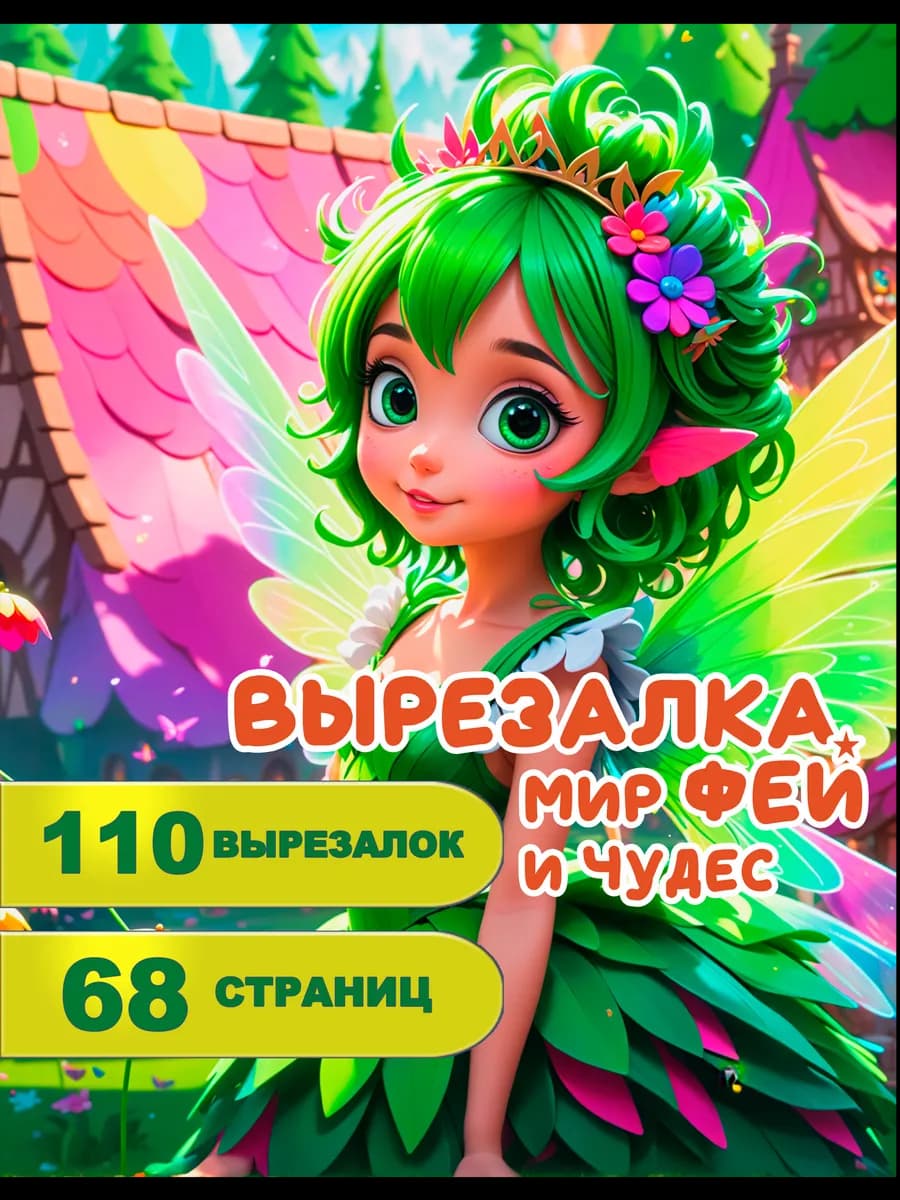 Вырезалка Мир фей, развивашка