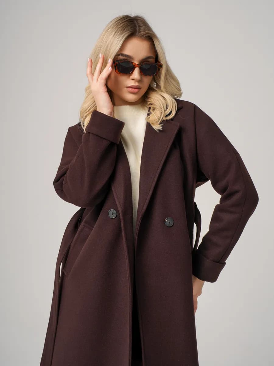 Пальто демисезонное длинное оверсайз