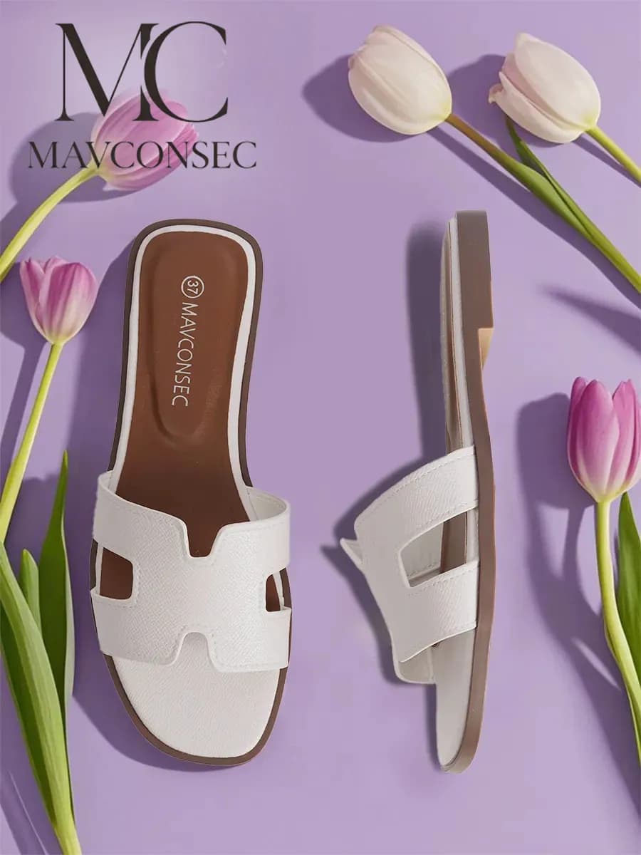 Шлепанцы кожаные летние