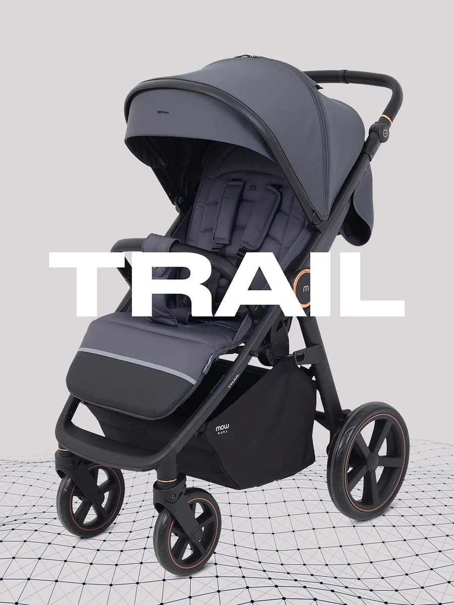 Коляска прогулочная всесезонная с большими колесами Trail