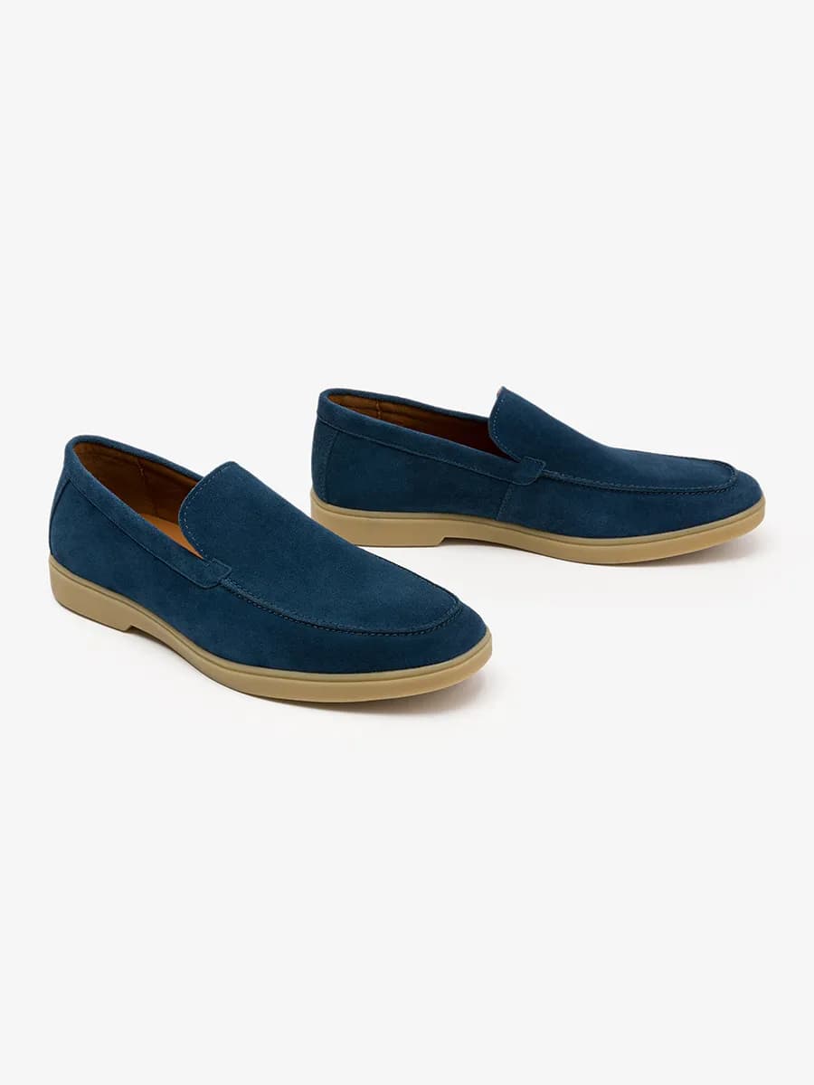 Лоферы замшевые натуральные