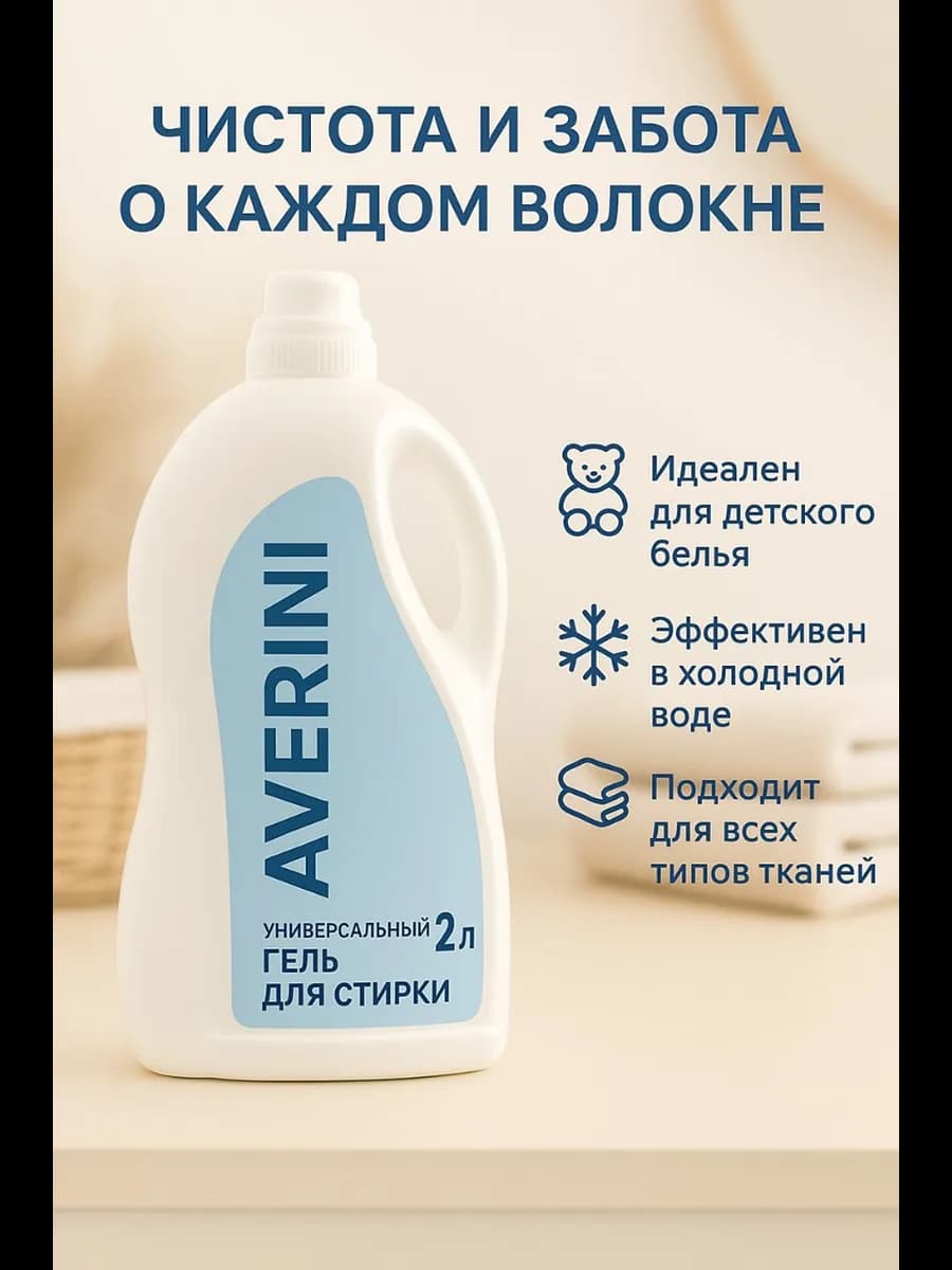 Гель для стирки универсальный 2 литра автомат