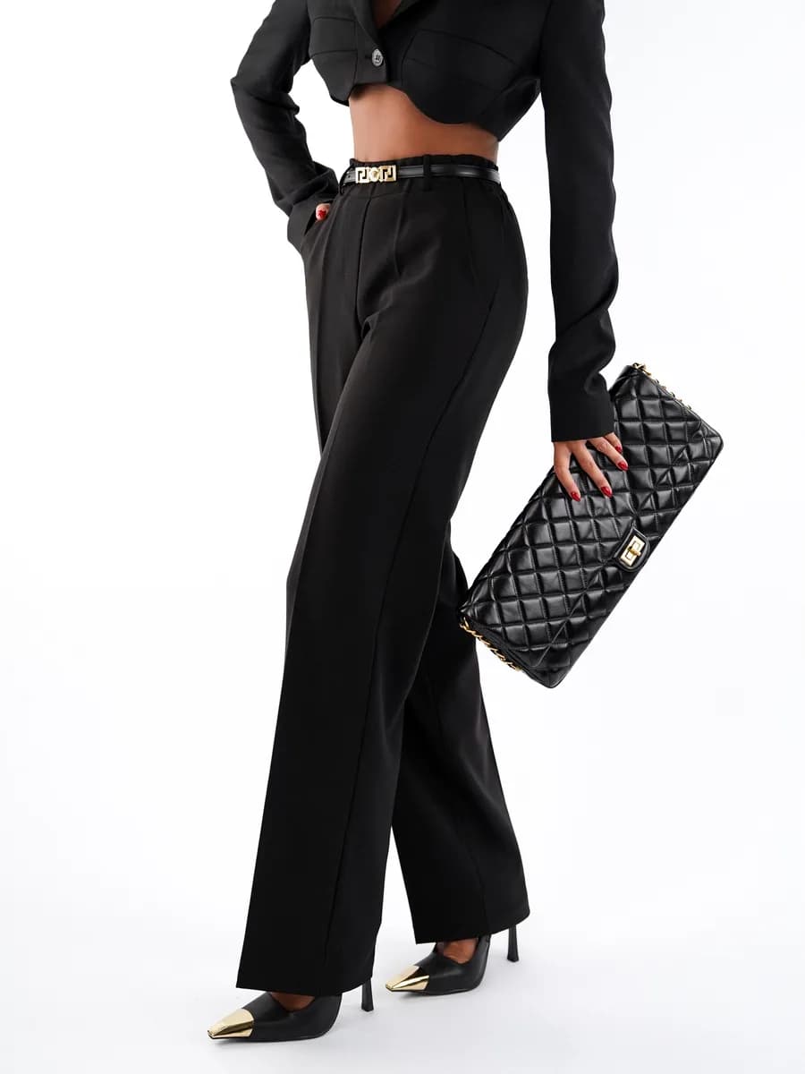 Брюки классические на резинке