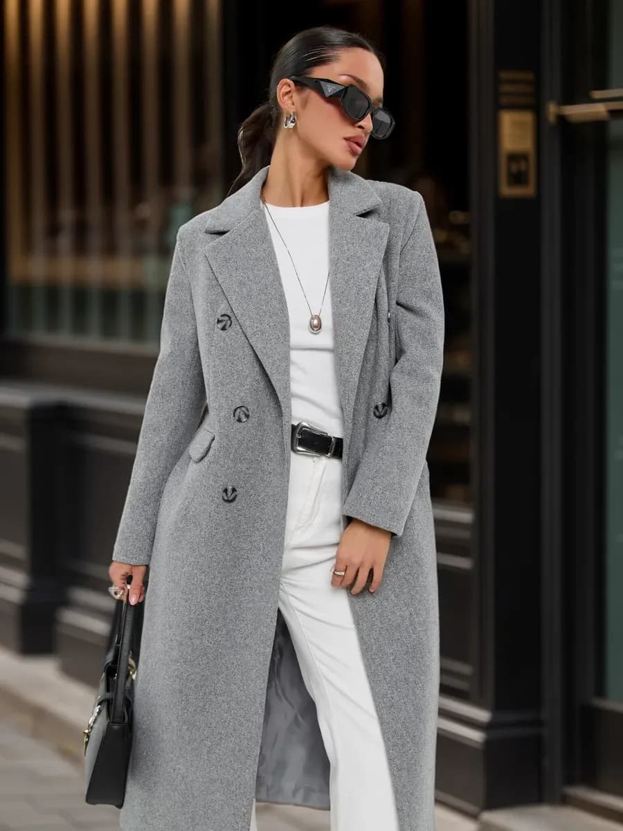 Пальто весна-осень оверсайз длинное