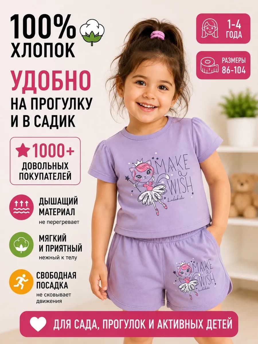 костюм футболка с шортами