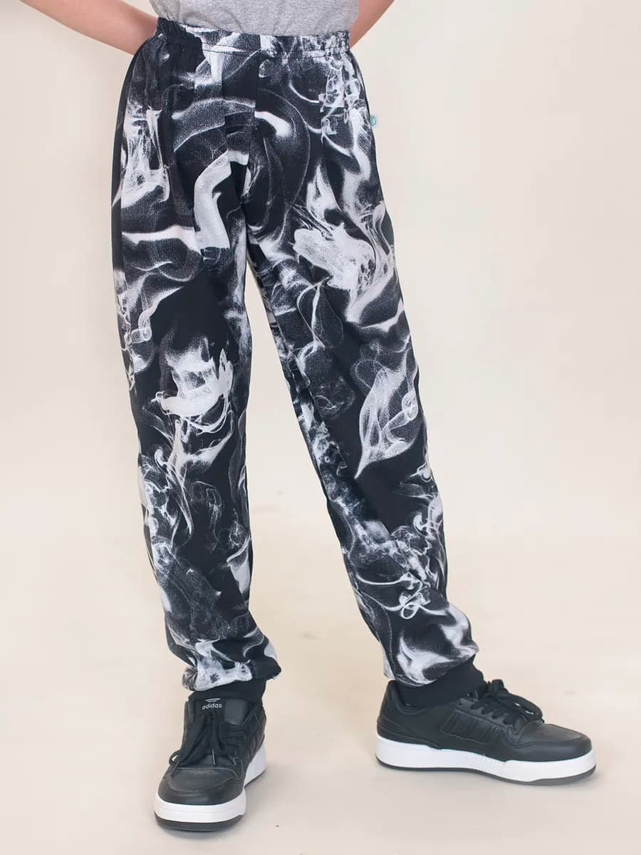 Брюки домашние трикотажные с манжетами