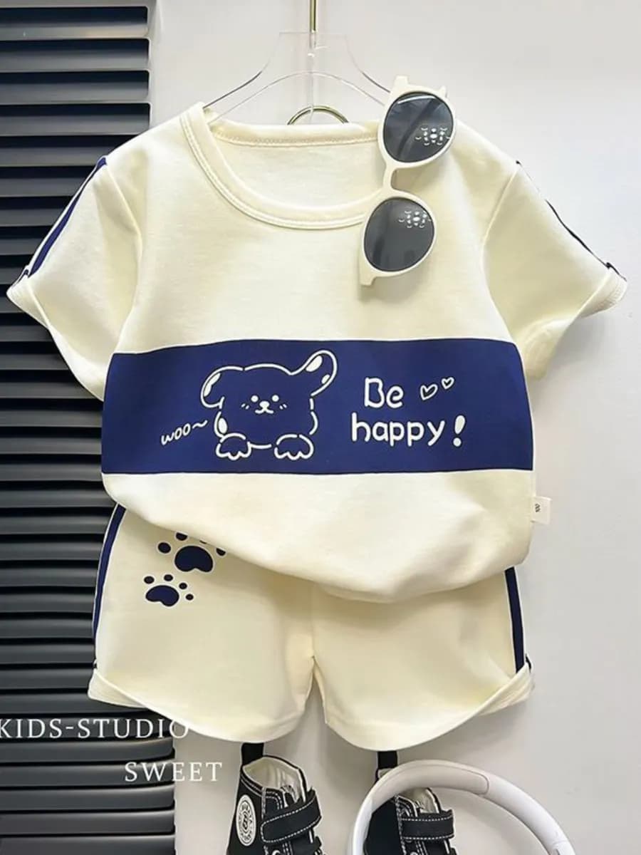 Футболка с шортами летний детский костюм