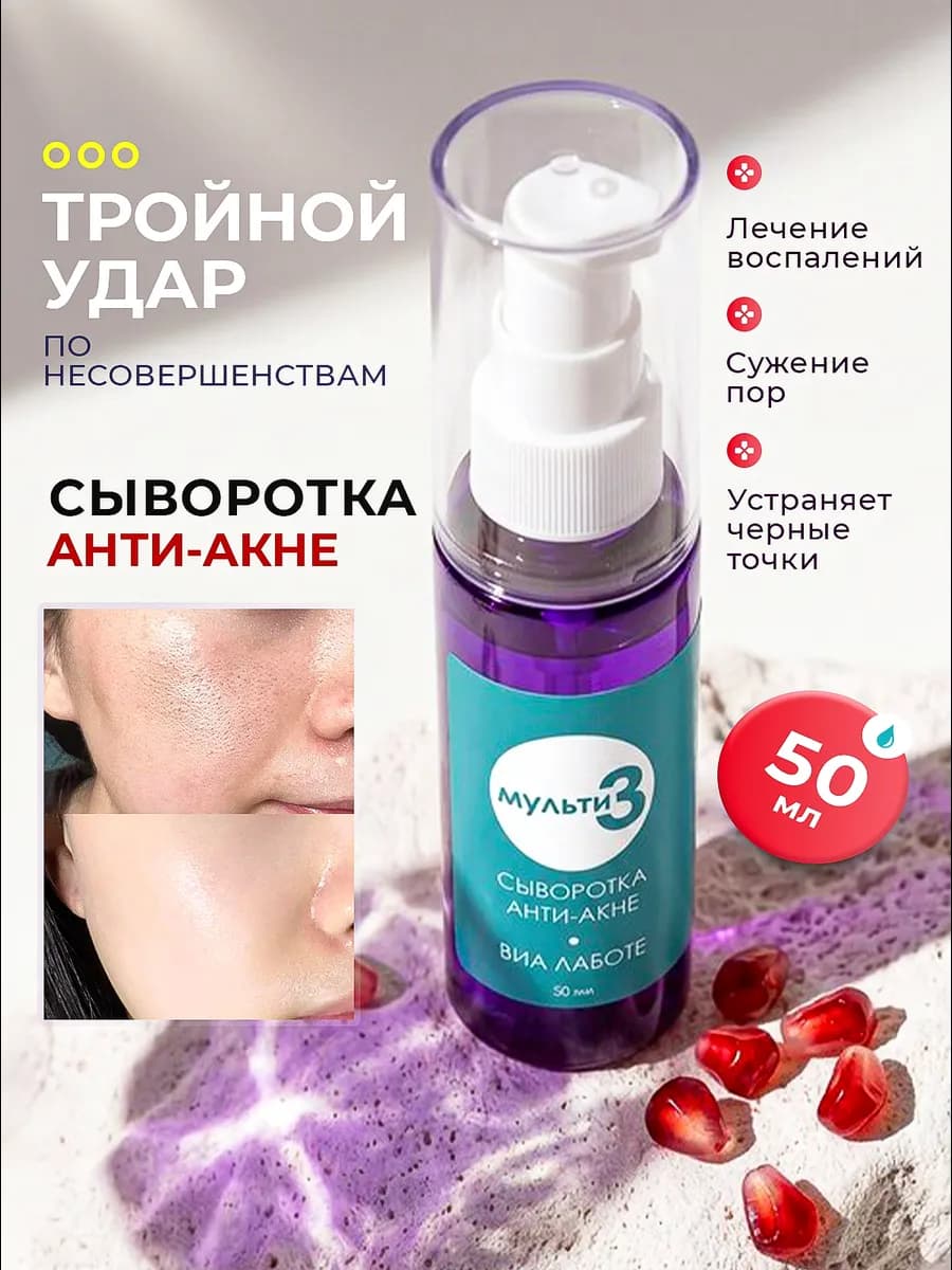 Сыворотка для лица от прыщей анти акне с ниацинамидом