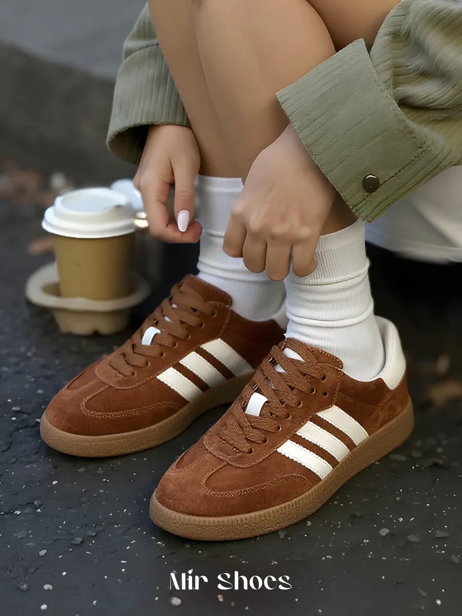 Кеды осенние натуральная замша - фото 1