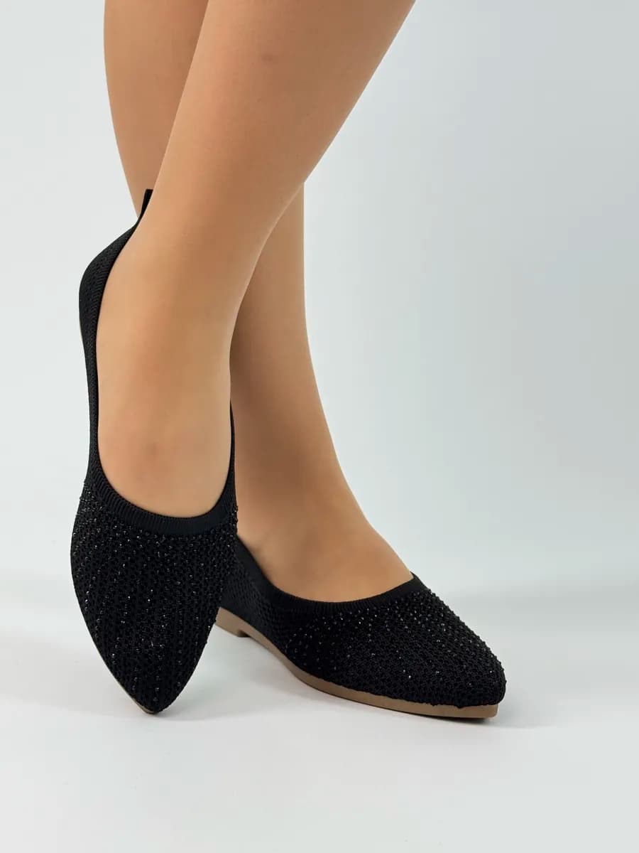 Балетки со стразами - фото 1