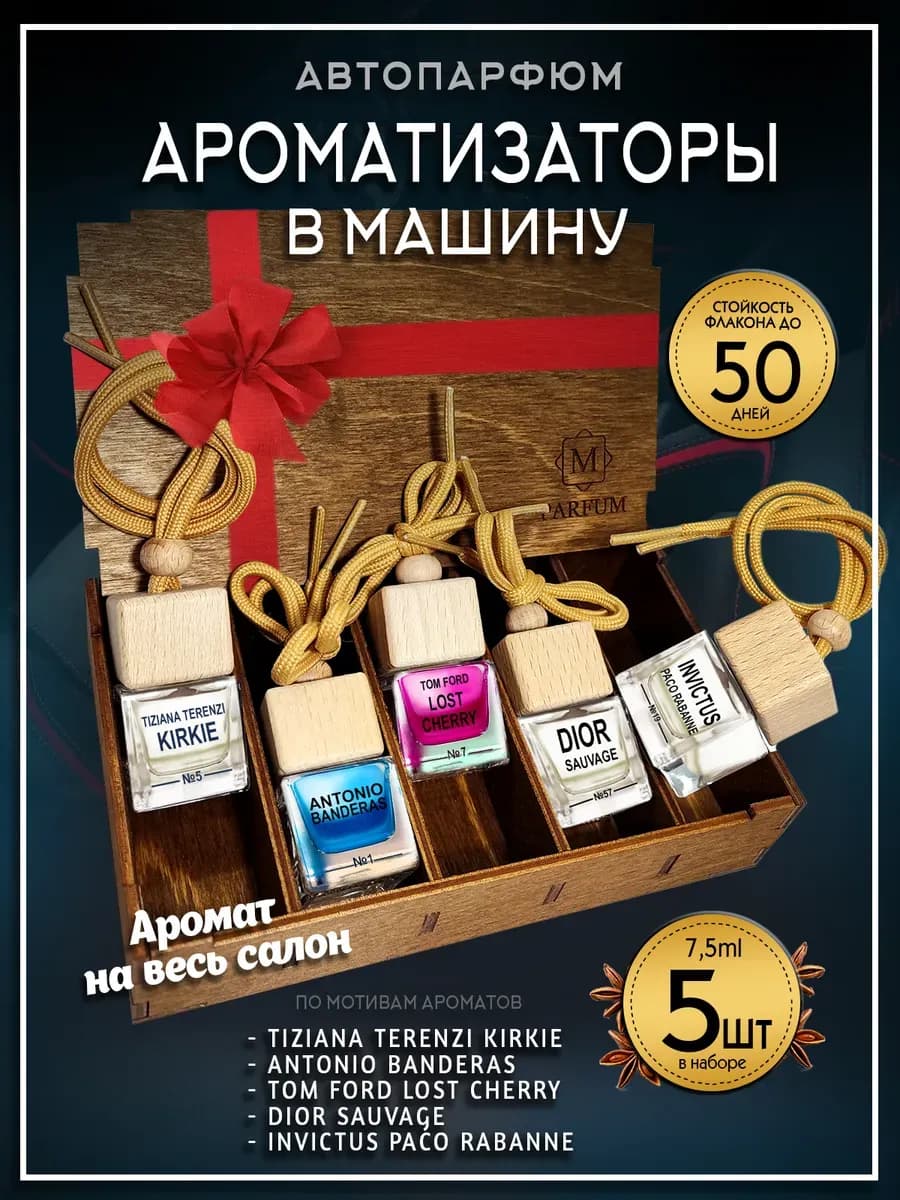 Ароматизаторы в машину Автопарфюм Подарочный Набор