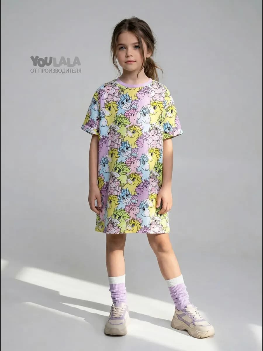 Платье домашнее для девочки - фото 1