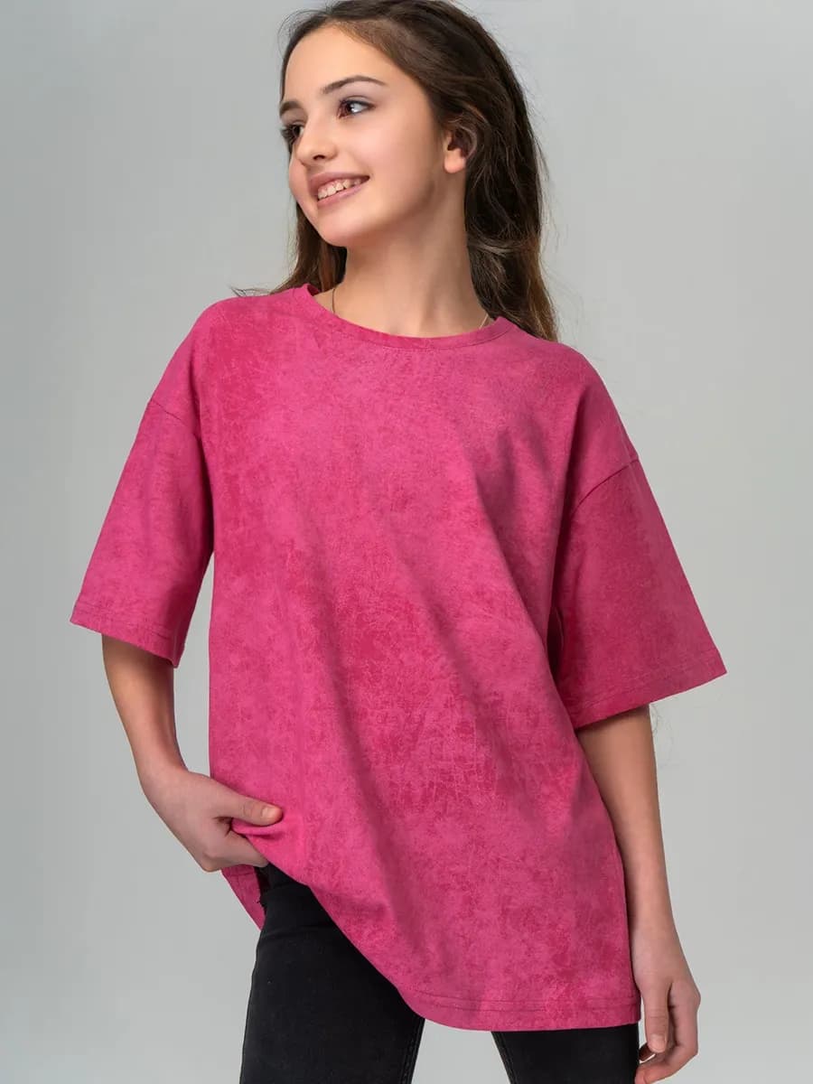 Футболка оверсайз подростковая хлопковая