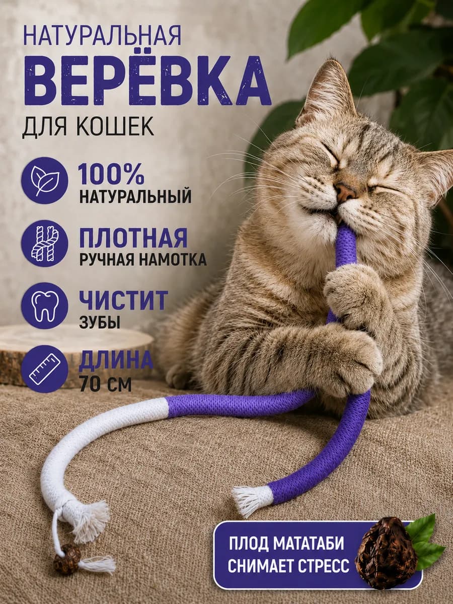 Игрушка для кошек когтеточка с мататаби