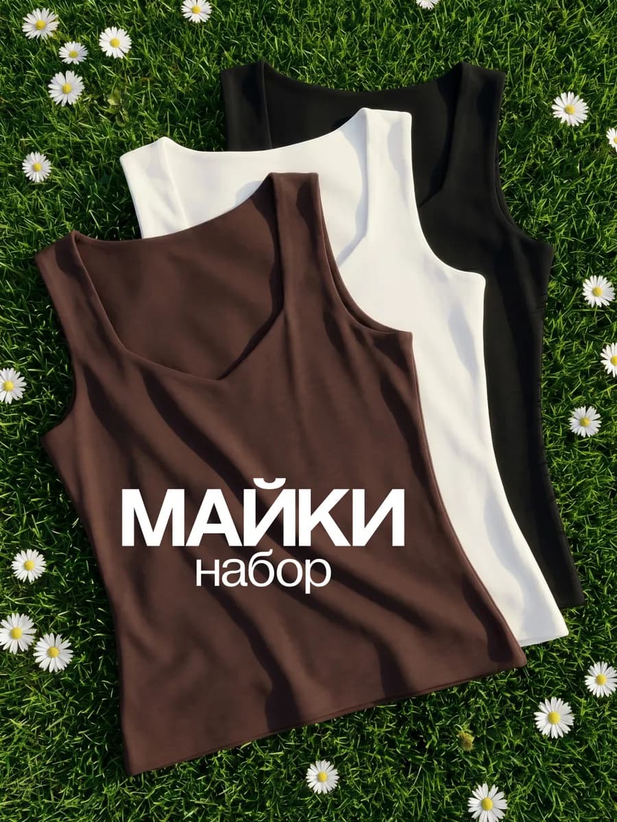 Майка топ под пиджак набор