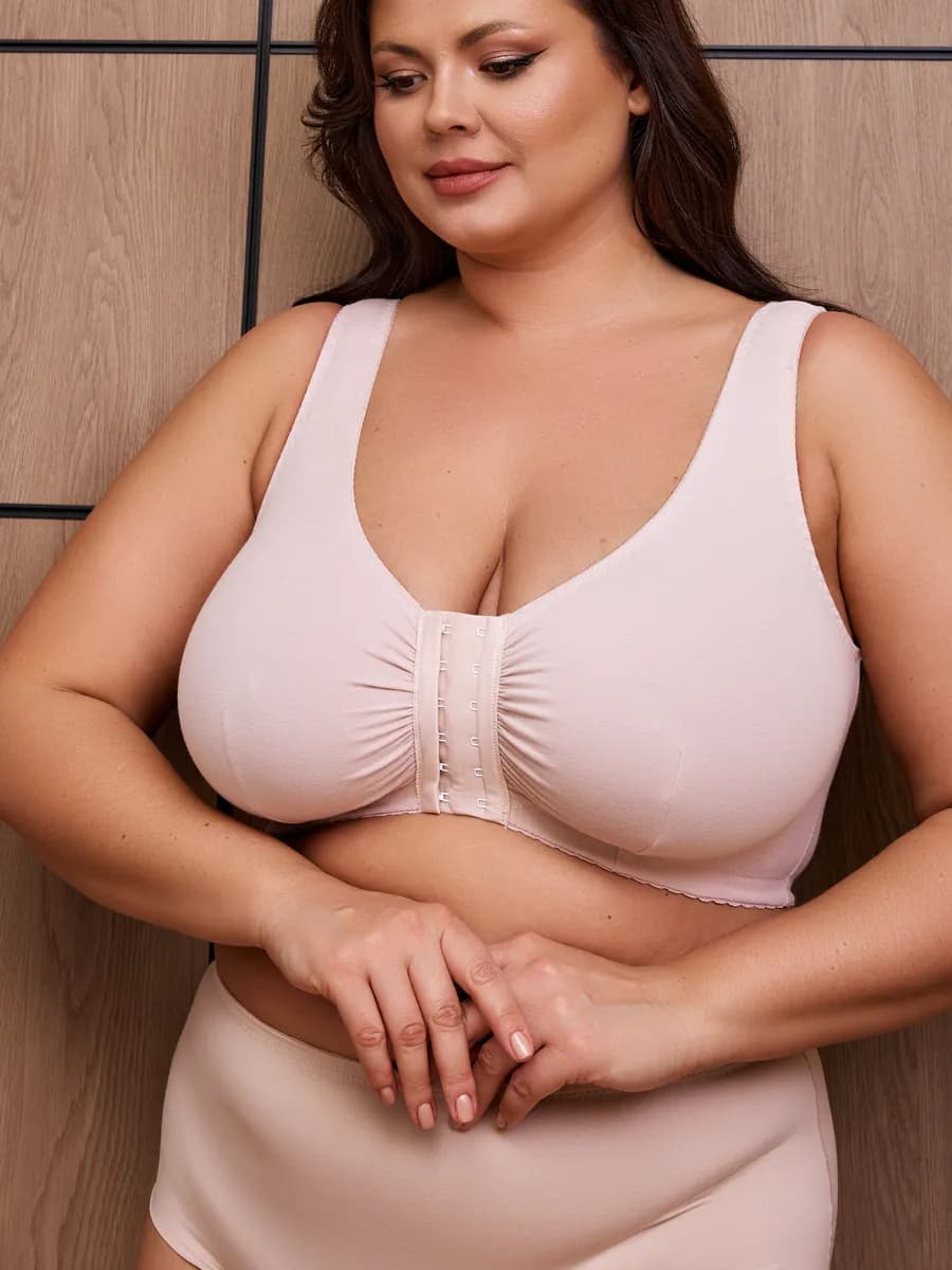 Бюстгальтер большие размеры с застежкой спереди