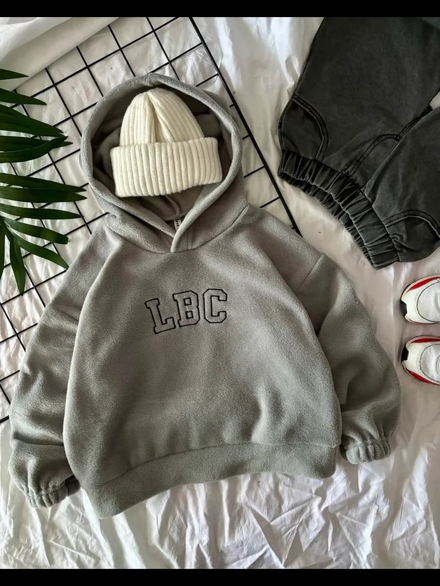 Толстовка флисовая оверсайз