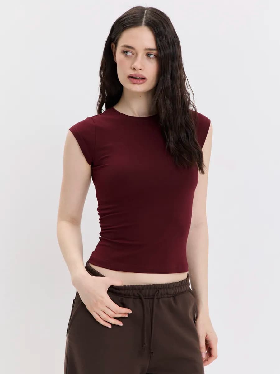 Футболка женская летняя облегающая