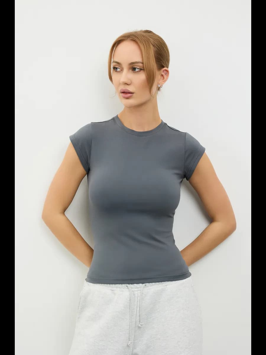 Футболка женская летняя облегающая