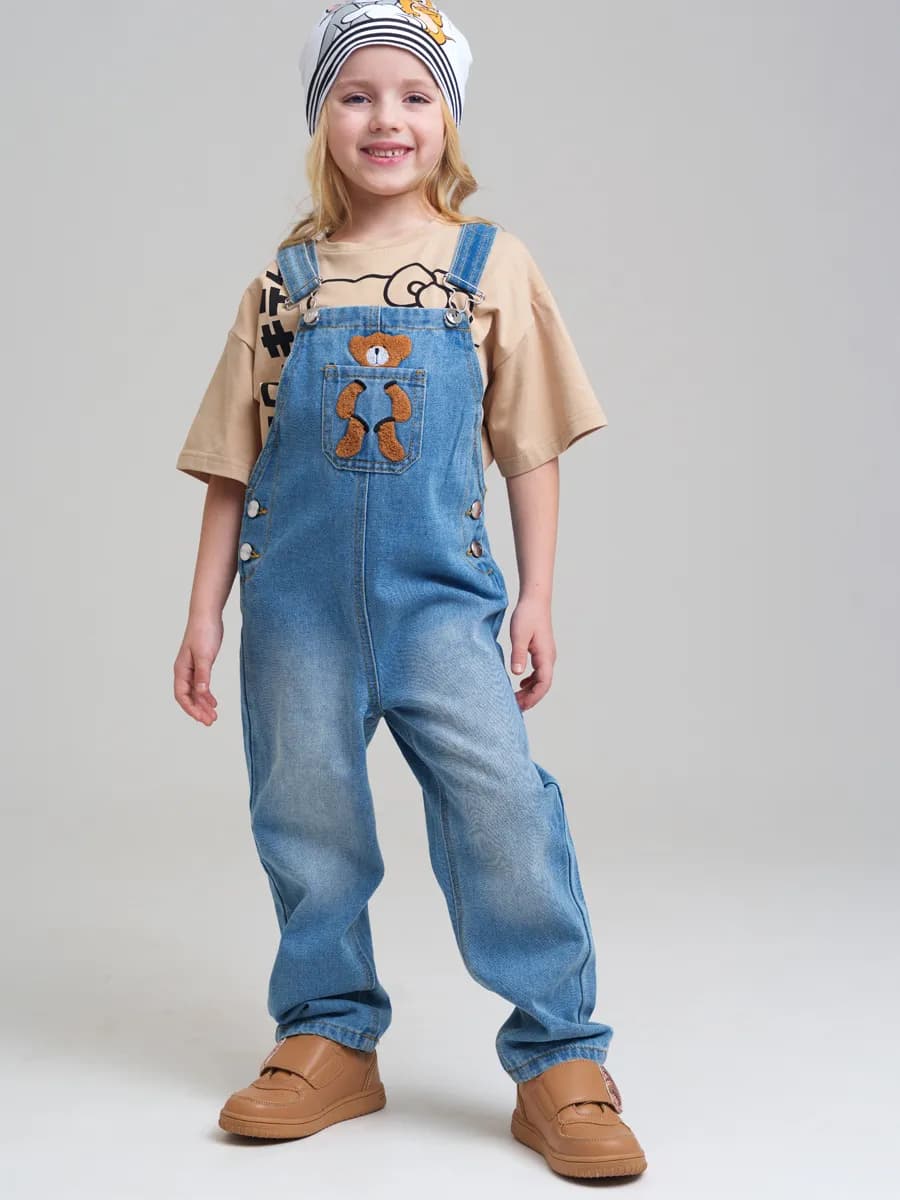 Джинсовый полукомбинезон comfort fit