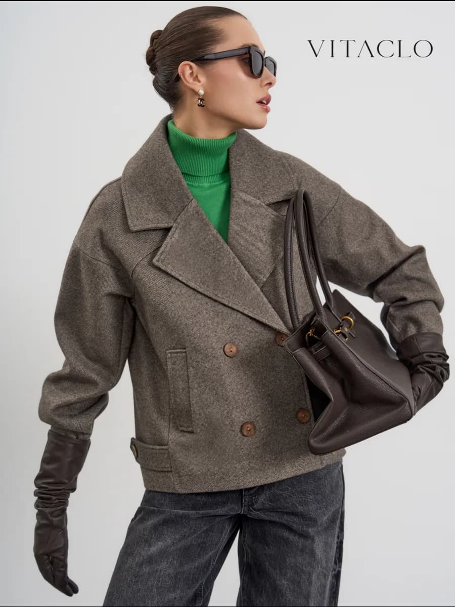 Пальто пиджак весна-осень короткое