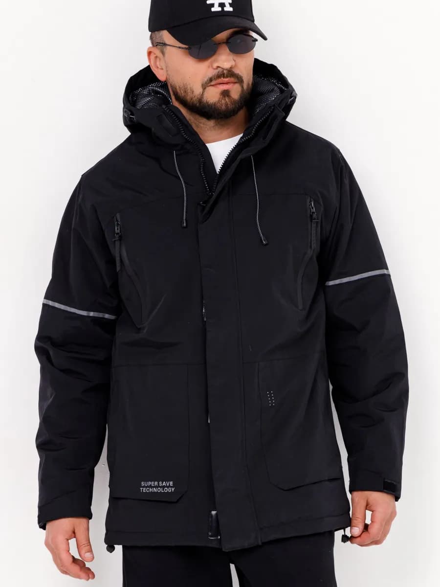 Куртка демисезонная осенняя удлиненная с капюшоном ветровка