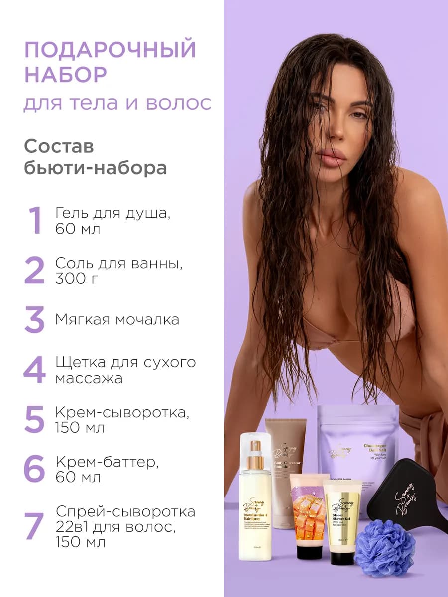 Набор косметики для тела и волос подарочный Spa уход
