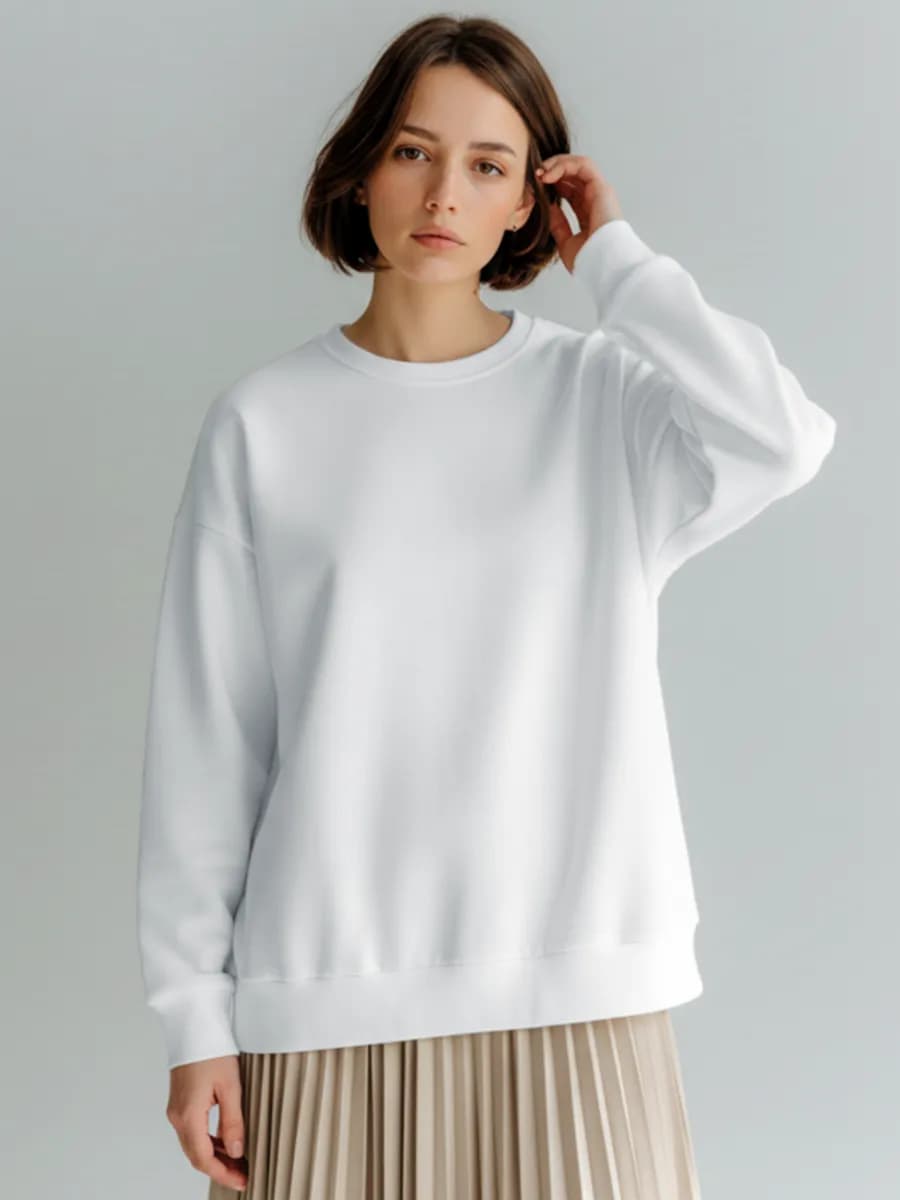 Свитшот оверсайз с начесом