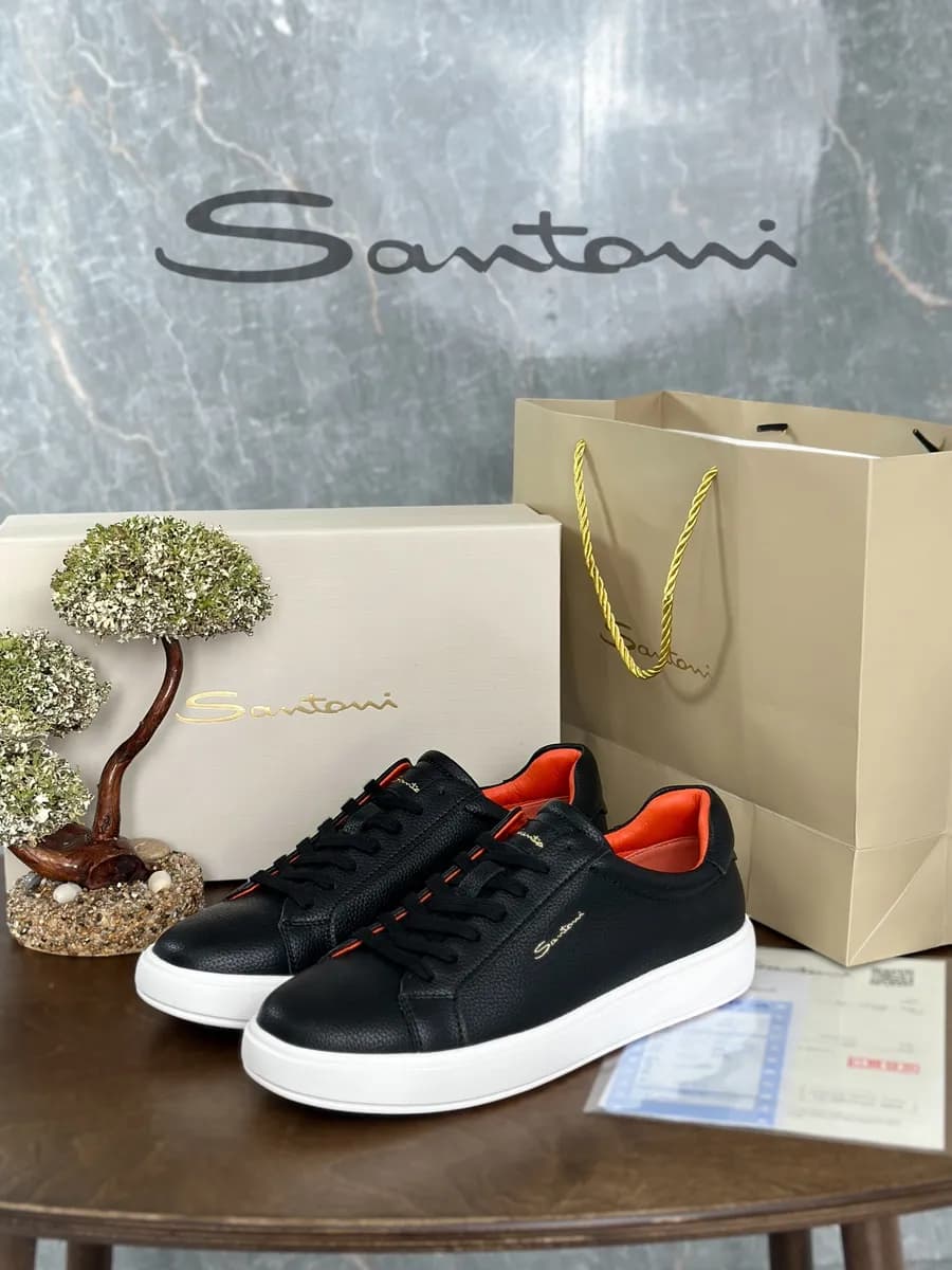 Кеды из натуральной замши SANTONI