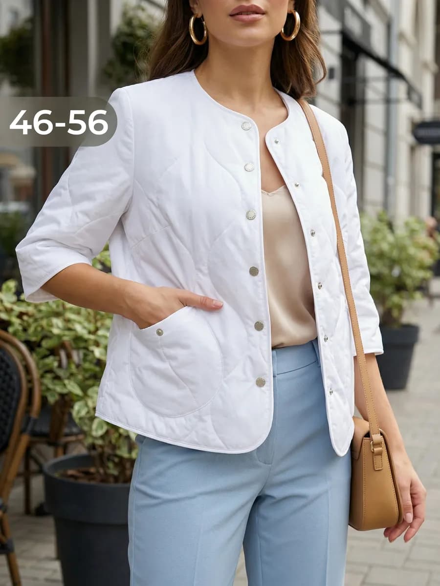 Куртка стеганая демисезонная с коротким рукавом