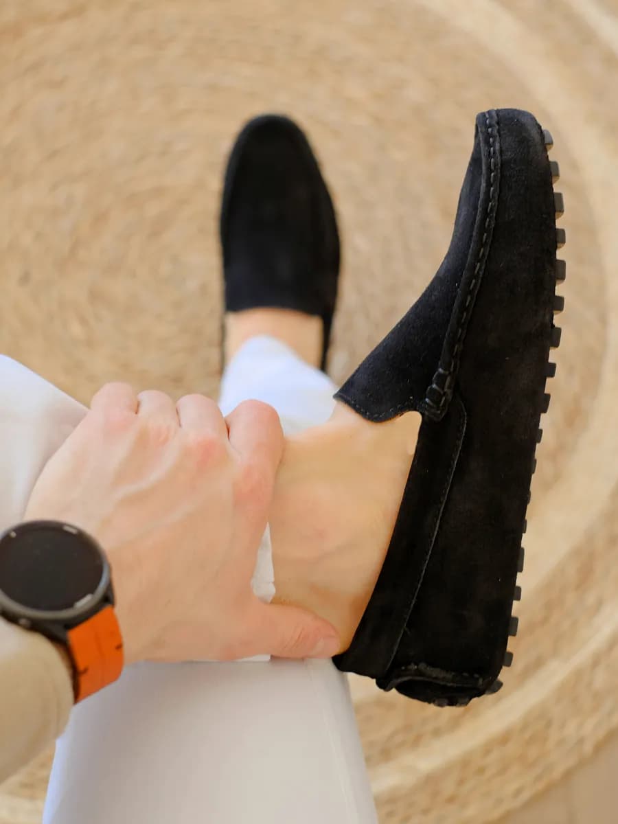 Мокасины из натуральной замши