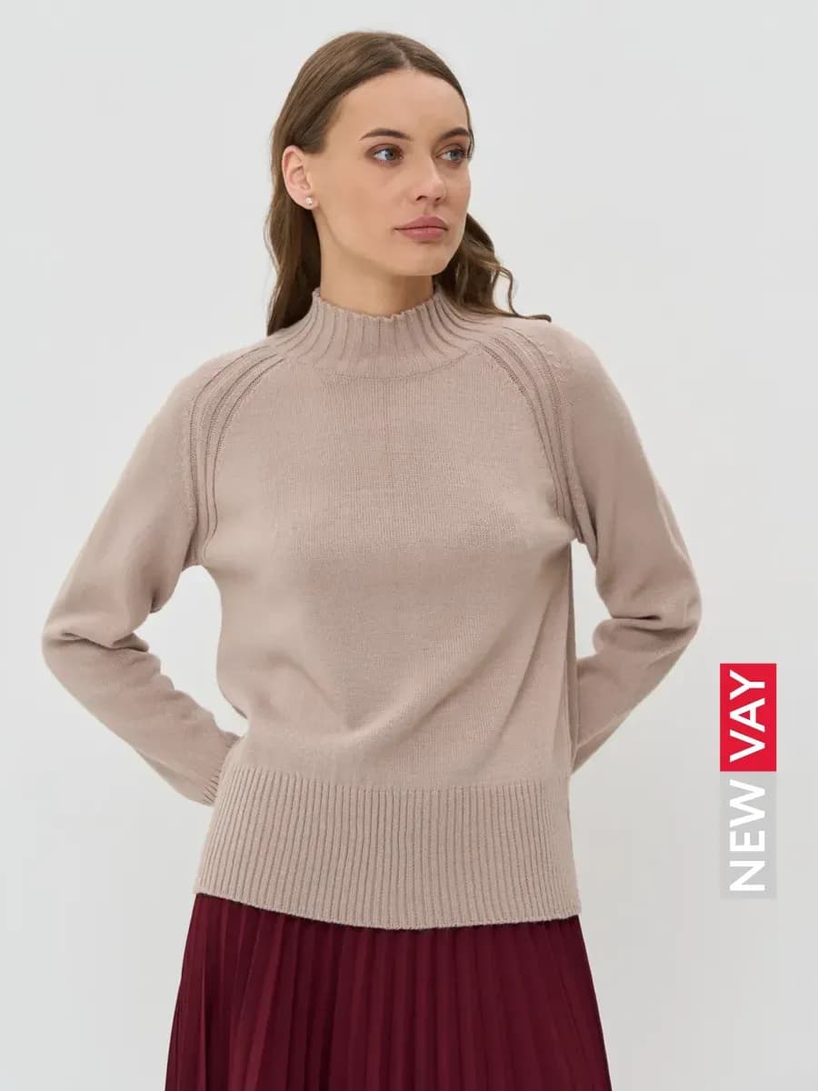 Джемпер вязаный тонкий трикотаж