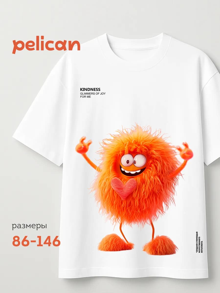 Футболка детская умеренный оверсайз