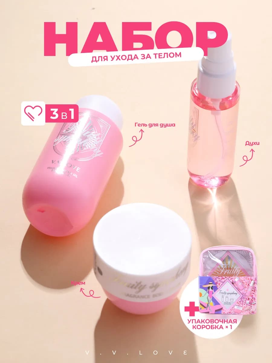 Набор для ухода за кожей и парфюм с ароматом тропических фру…