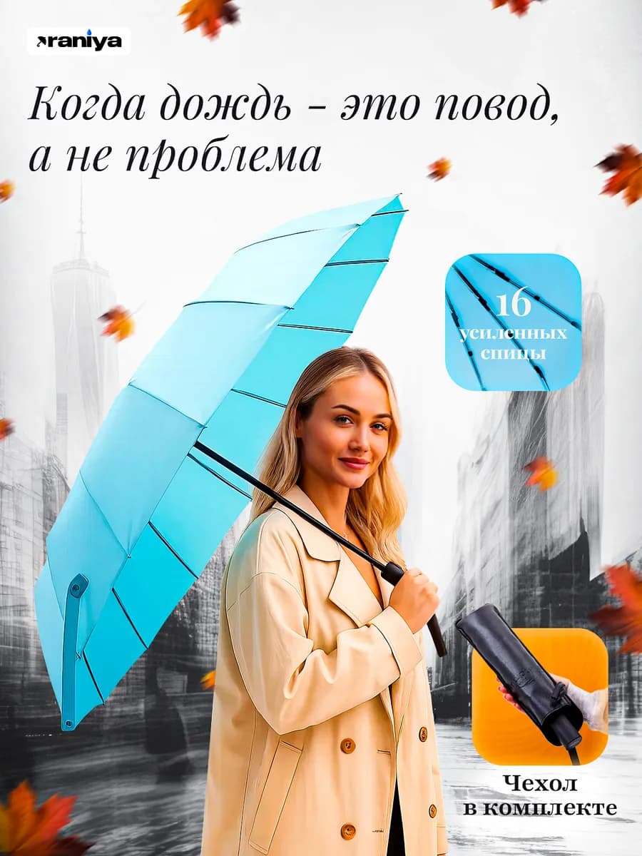 Зонт автомат антиветер складной универсальный компактный
