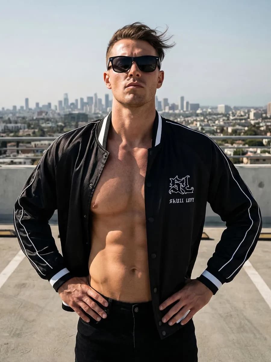 Ветровка мужская бомбер олимпийка