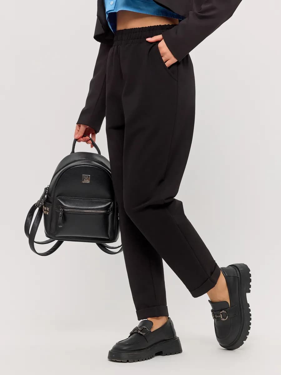 Брюки бананы укороченные 7 8 на резинке