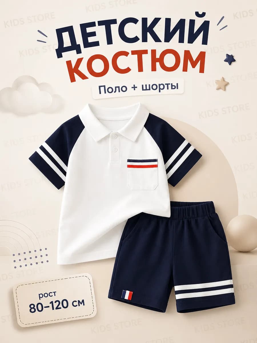 Костюм детский с шортами нарядный