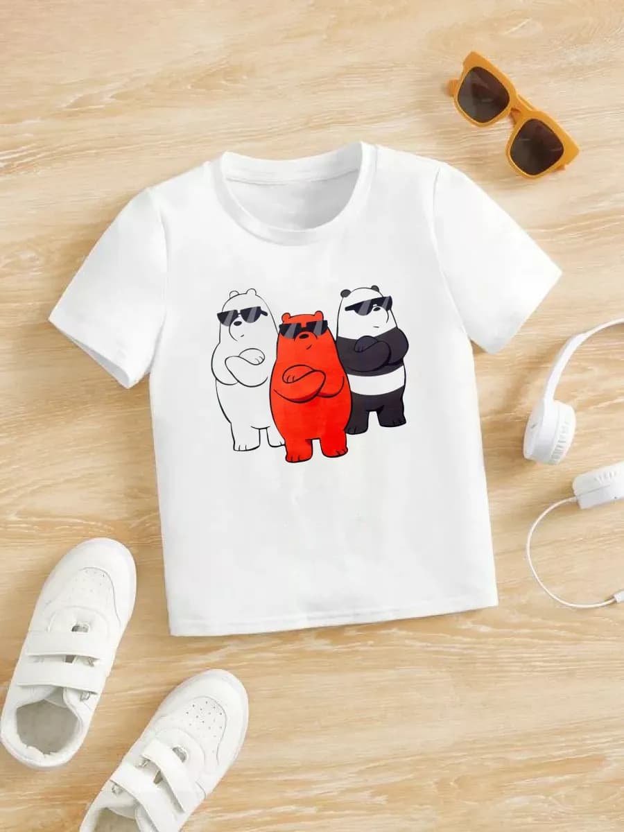 Базовая детская футболка с принтом