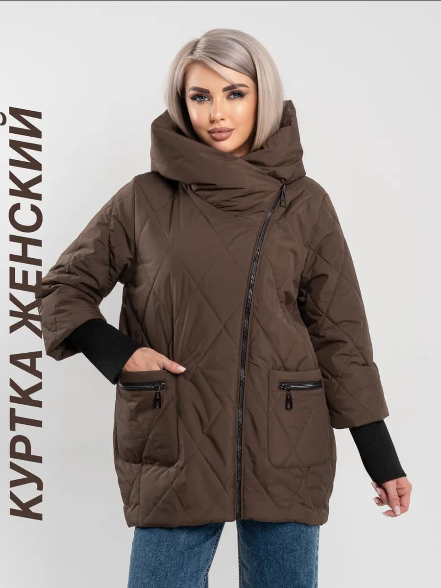 Куртка женская оверсайз с капюшоном