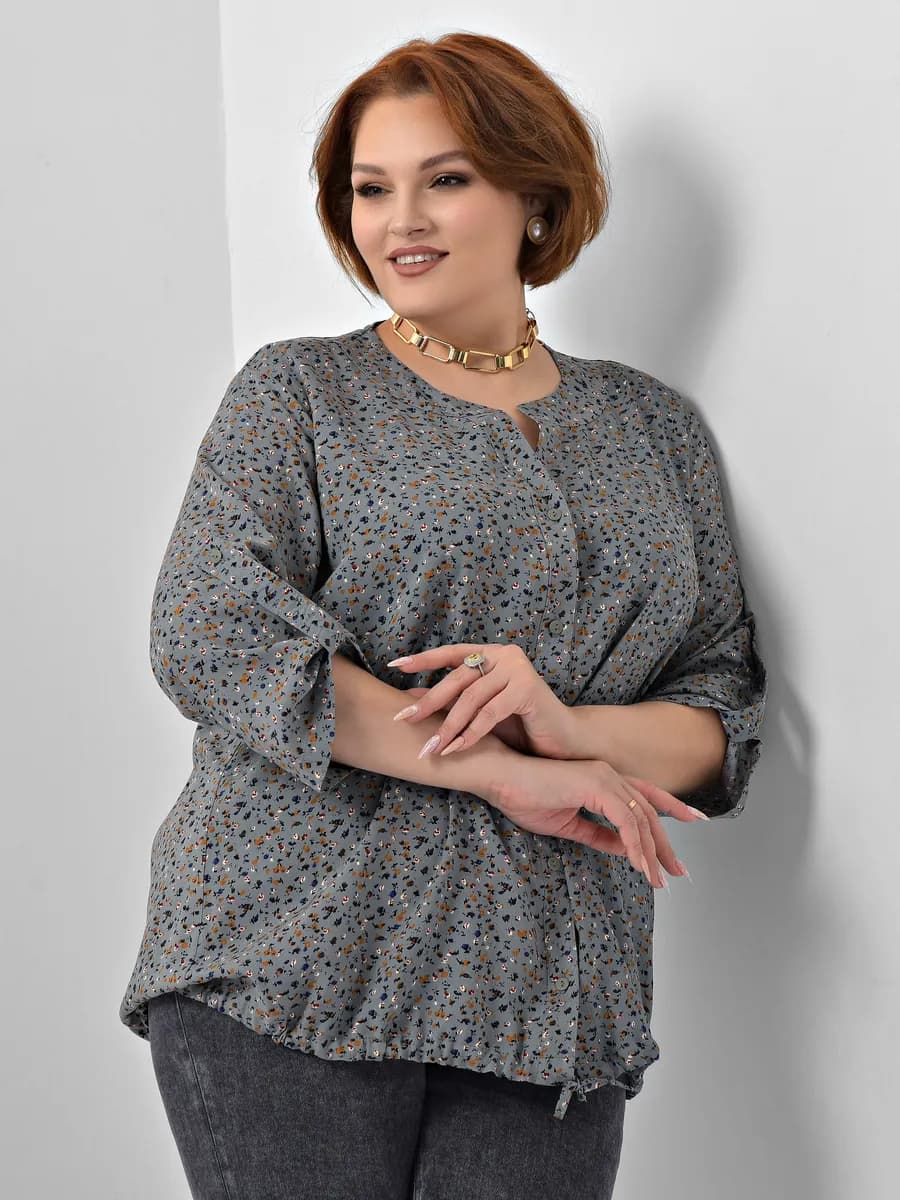 Рубашка блузка больших размеров повседневная оверсайз