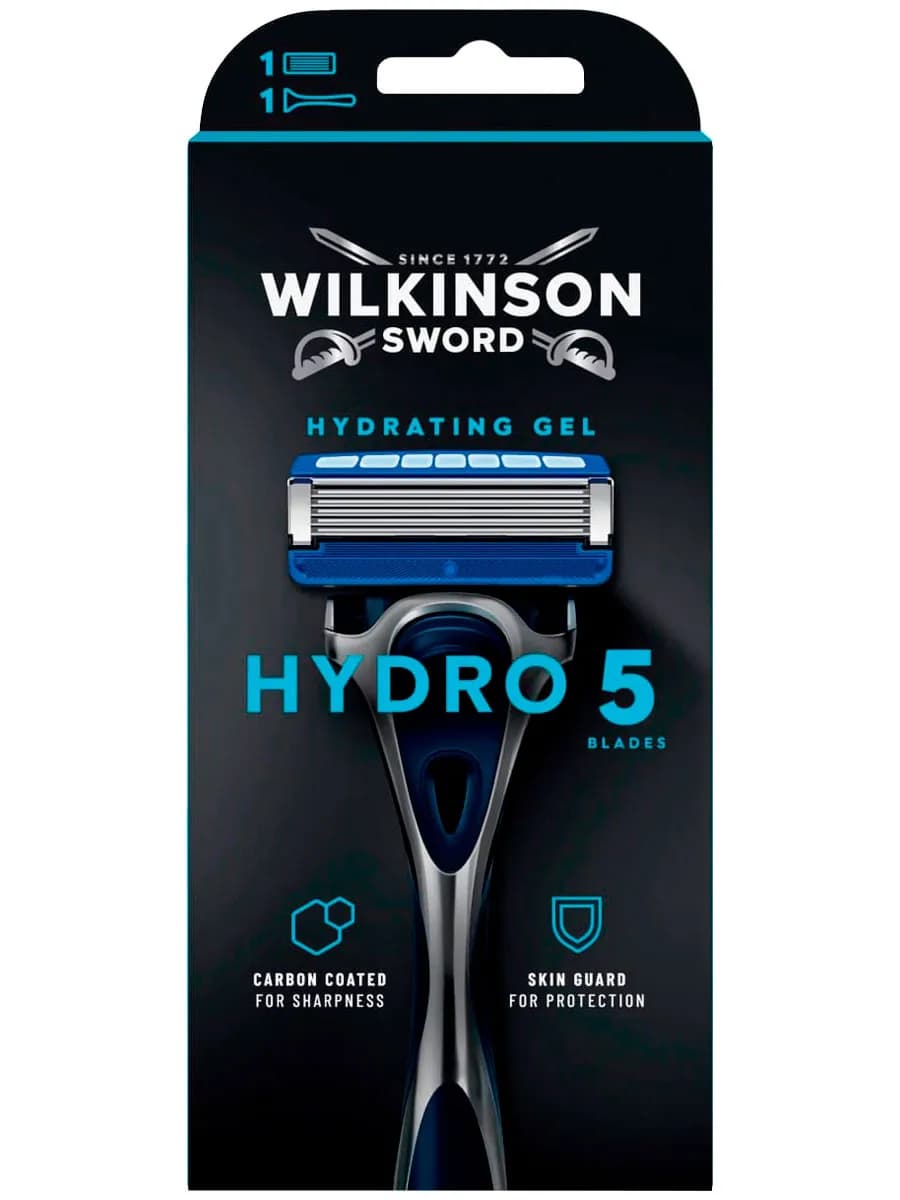 Hydro5 Бритва (1 станок, 1 кассета), 5 лезвий, флип-триммер