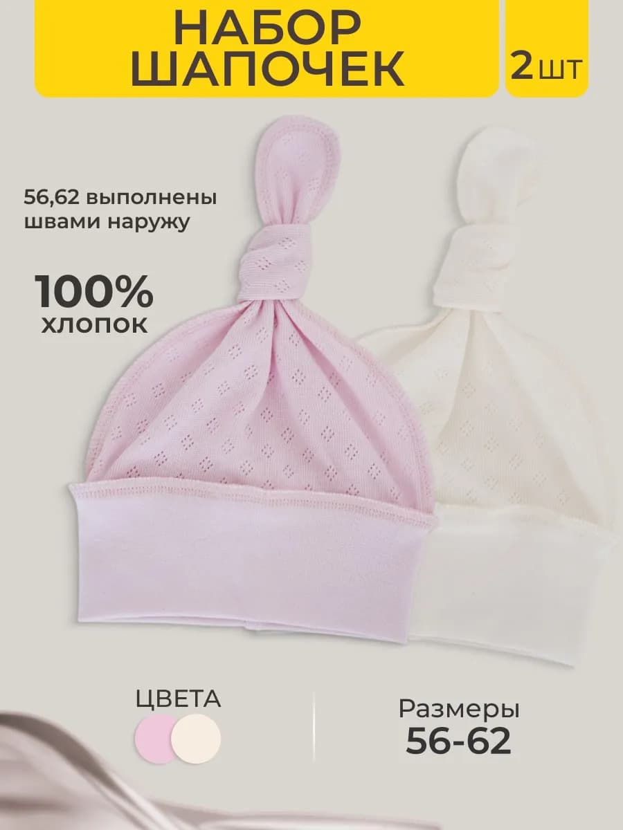 Шапочки для новорожденных