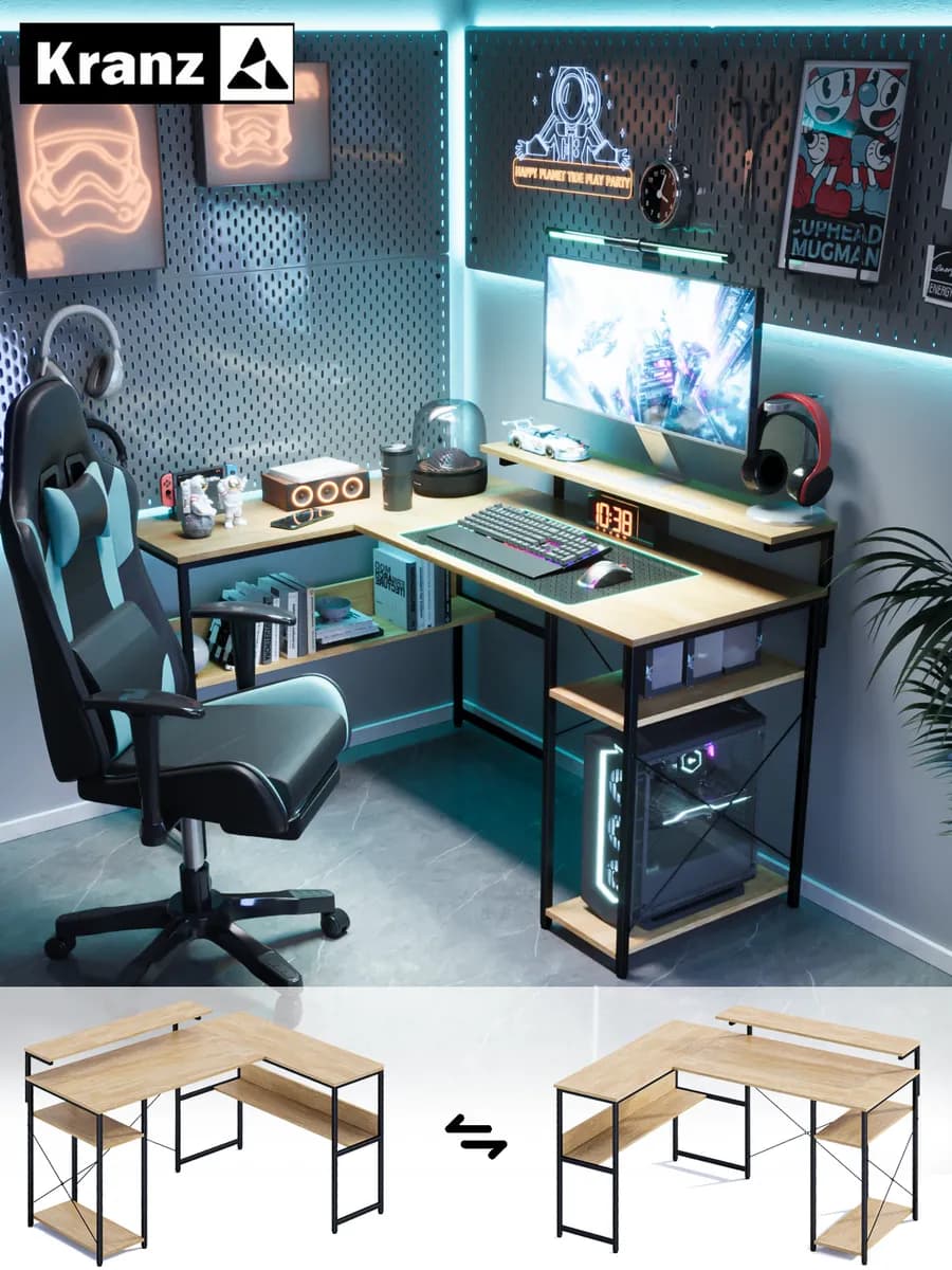 KRANZ письменный стол 137 см цвет натурального дерева