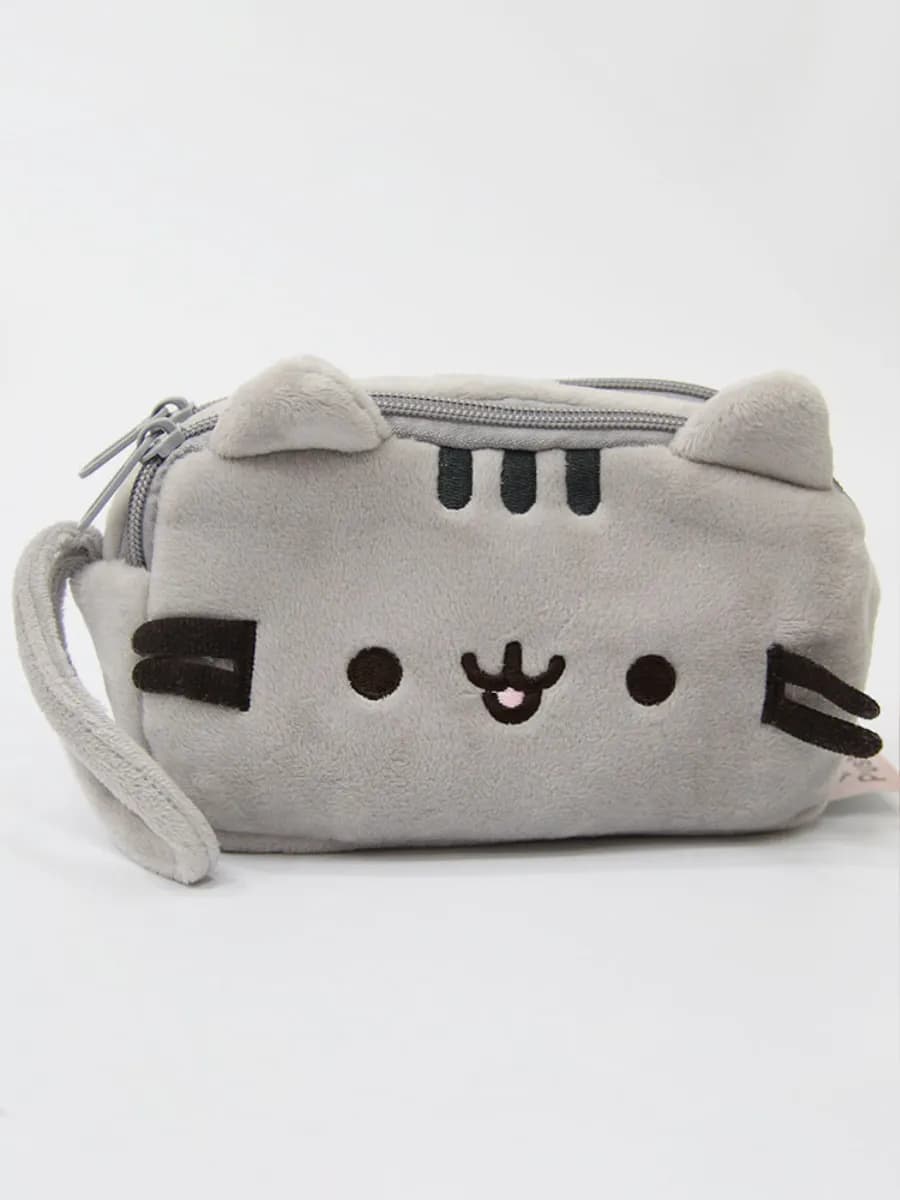 Пенал Пушин кот косметичка плюшевая - фото 1