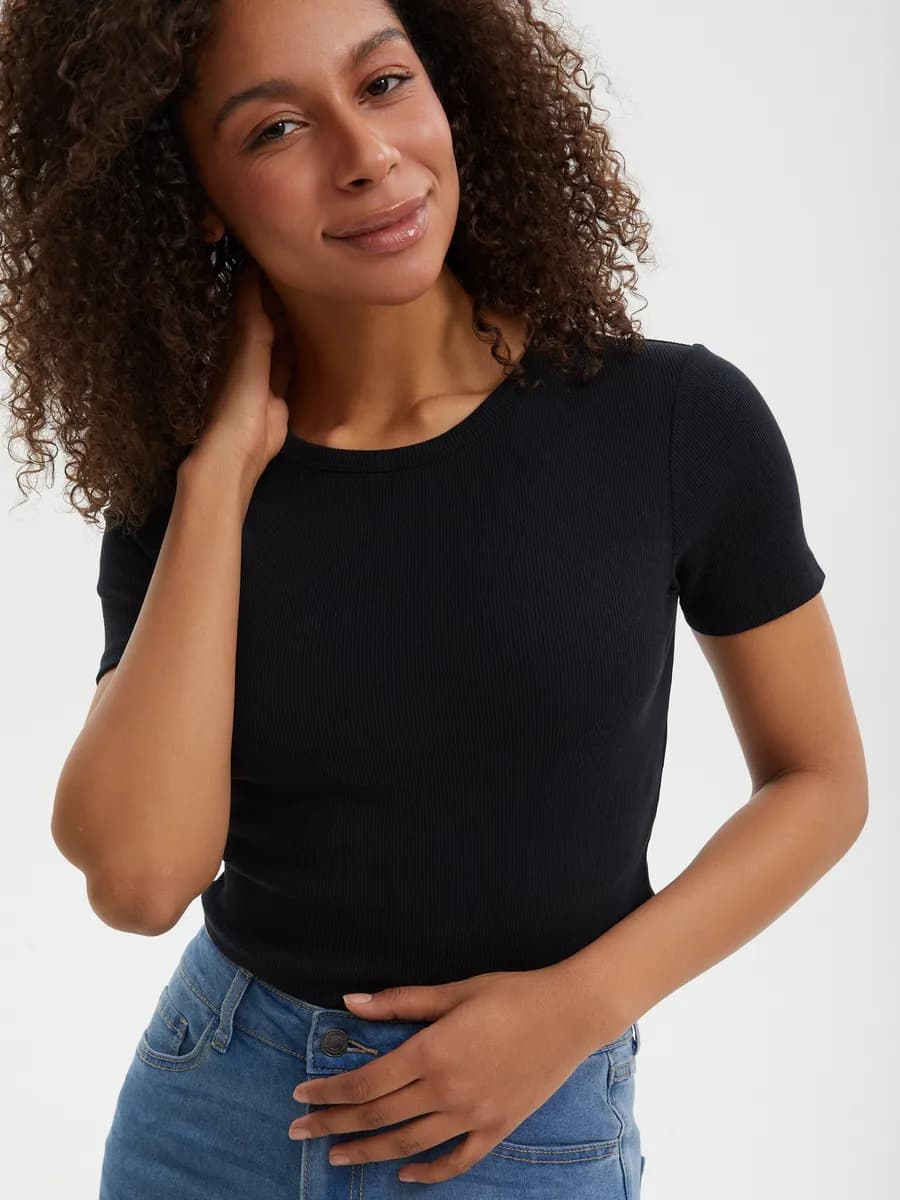 Женский кроп-топ из хлопка