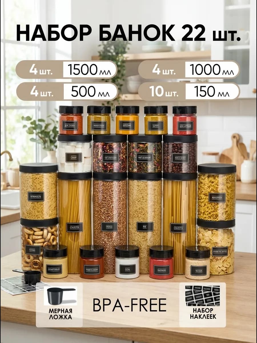 Банки для сыпучих продуктов
